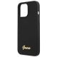 6. Etui Guess Silicone Script Gold Logo MagSafe na iPhone 13 Pro / iPhone 13 - czarne