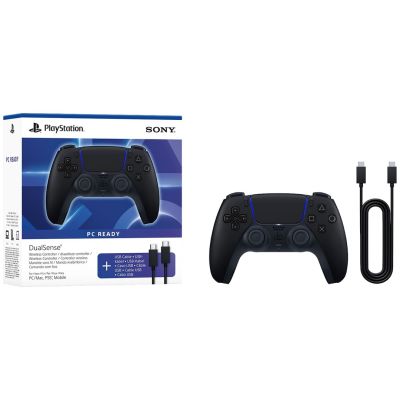 4. Kontroler bezprzewodowy PS5 SONY DualSense Midnight Black +kabel USB