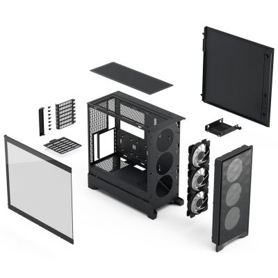 6. Fractal Design Pop 2 Air Black TG RGB Midi Tower Czarny