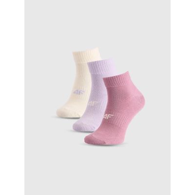 Skarpetki casual za kostkę damskie (ZESTAW 3 szt.) 4F 4FWMM00USOCF448-95S