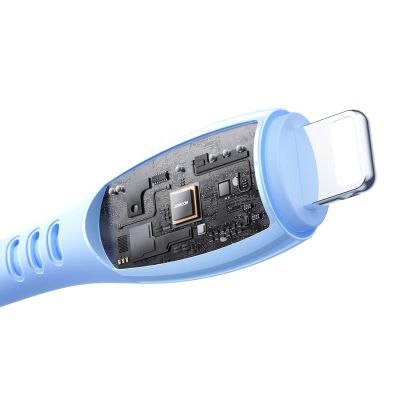 6. Kabel Joyroom S-A59 Vibrant Series 3A USB-A - Lightning 1,2m - niebieski