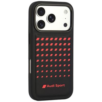 2. Etui Audi Sport Synthetic Leather MagSafe na iPhone 18 Pro / 17 Pro - czarne