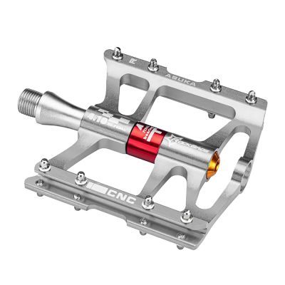 2. Pedały rowerowe Rockbros JT410 4.10 4 łożyska - srebrne