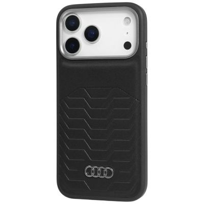 3. Etui Audi GT Synthetic Leather MagSafe do iPhone 17 Pro Max - czarne