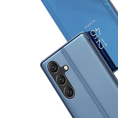 6. Clear View Case etui do Samsung Galaxy A24 4G pokrowiec z klapką niebieskie
