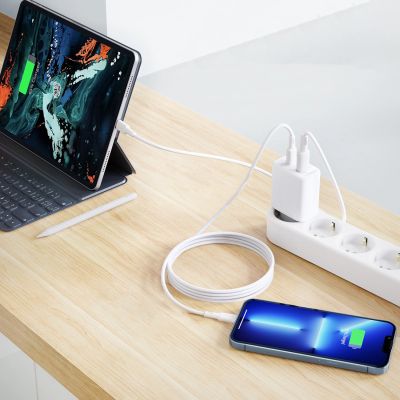 10. Acefast ładowarka sieciowa USB Typ C / USB 20W, PPS, PD, QC 3.0, AFC, FCP biały (A25 white)