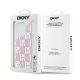 8. Etui DKNY Liquid Glitter Multilogo na iPhone 15 Pro - różowe