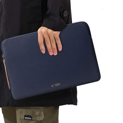 15. Torba Tech-Protect Fleece na laptopa 13-14" - niebieska
