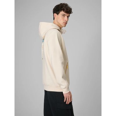 4. Bluza dresowa regular z kapturem męska 4F 4FRSS26TSWSM2894-12S