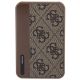 4. Powerbank Guess 4G Leather Metal Logo 15W 5000mAh - brązowy