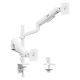 4. ERGO OFFICE UCHWYT NA 2 MONITORY, SPRĘŻYNA GAZOWA, 17"-32", 1-10KG, BIAŁY MAT ER-692 W