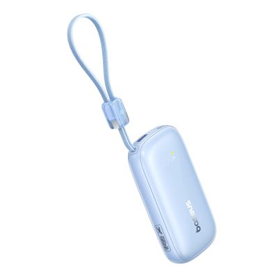 3. Powerbank Baseus EnerFill FC21 Qpow 3 Ultra 10000mAh 45W z odłączanym kablem USB-C/Lightning - niebieski