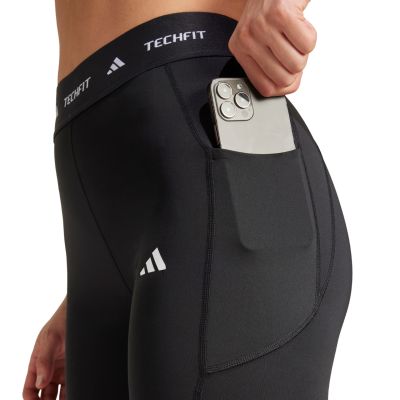 10. Legginsy damskie adidas Techfit Stash Pocket Full-Length czarne IT2282