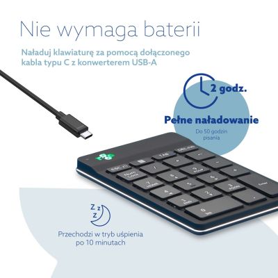 11. Klawiatura numeryczna R-Go Numpad Break czarna