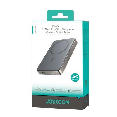 22. Powerbank Joyroom JR-PBM08 Pro 22,5W 10000mAh z ładowaniem bezprzewodowym 2x USB-C - tytanowy