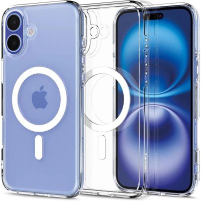 Spigen Ultra Hybrid MagSafe na iPhone 16 - białe