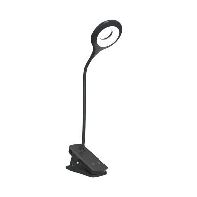Mini lampka Wozinsky bezprzewodowa lampka LED do czytania z klipsem + kabel USB-C - czarna