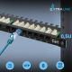 6. Patch panel Extralink EX.9663 (0.5U; kat. 6; 24xRJ-45)