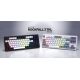 13. HATOR Rockfall 3 TKL Wireless klawiatura Uniwersalne USB + RF Wireless + Bluetooth QWERTY Angielski Biały