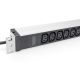 3. Listwa zasilająca PDU 19" Rack, 12x gniazdo C13 16A/230 V, 2.0m, 1x wtyk unischuko, 16A, aluminiowa