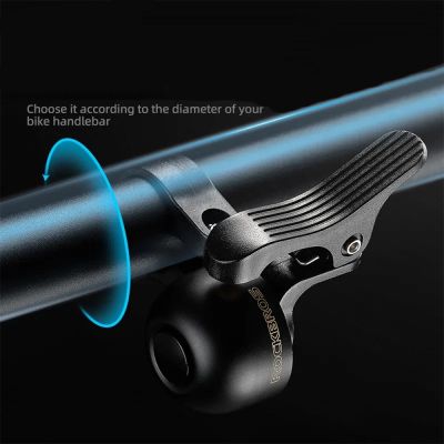 3. Dzwonek rowerowy Rockbros 34210007002 na prawą stronę kierownicy - czarny