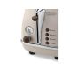 5. Toster DeLonghi Icona Vintage CTOV 2103.BG (900W; kolor beżowy)