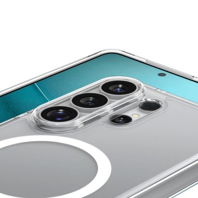 7. Etui Spigen Ultra Hybrid Mag MagSafe na Samsung Galaxy S26 Ultra - przezroczysto-białe