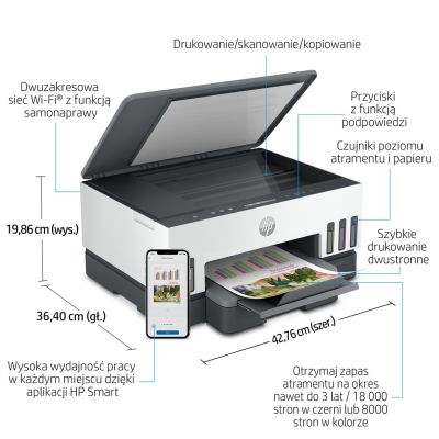 6. Urządzenie wielofunkcyjne Hp Smart Tank 720