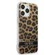 4. Etui Guess Leopard na iPhone 13 Pro / iPhone 13 - brązowe