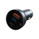 3. Baseus ładowarka samochodowa USB / USB Typ C 65 W 5 A SCP Quick Charge 4.0+ Power Delivery 3.0 ekran LCD szary (CCKX-C0G)
