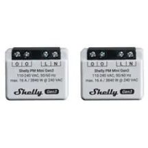 Shelly PM Mini Gen3 / Moduł pomiaru zużycia 2 szt. / Wi-Fi / Bluetooth / 16A