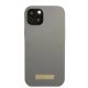 3. Etui Guess Silicone Logo Plate MagSafe na iPhone 13 - szare
