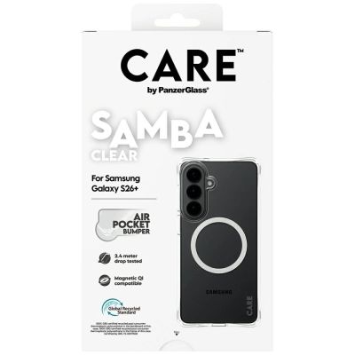 6. Etui CARE by PanzerGlass Samba Transparent Qi na Samsung Galaxy S26+ - przezroczyste