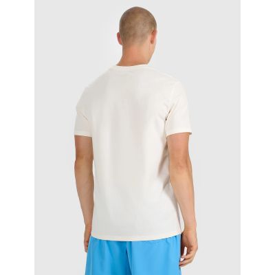 2. T-shirt regular z nadrukiem męski  4F 4FRSS25TTSHM2846-12S