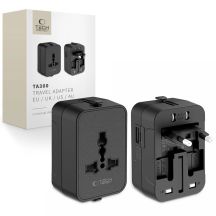 Adapter podróżny Tech-Protect TA300 Travel Adapter EU / UK / AU - czarna