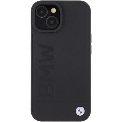 3. Etui BMW Leather Hot Stamp na iPhone 15 Plus - czarne