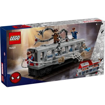 7. LEGO Marvel 76321 Spider-Man kontra Doc Ock — scena w metrze