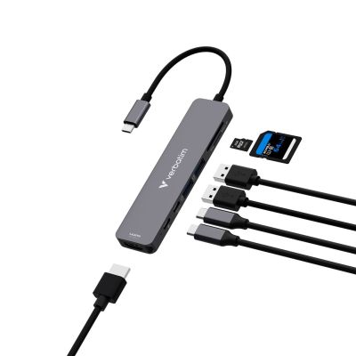 2. Wieloportowy koncentrator Verbatim USB-C Essentials z 7 portami 32158