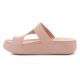 4. CROCS GETAWAY PLATFORM TOE LOOP W PINK CARAMEL 210834-7AF