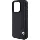 6. Etui BMW Leather Blue Dots na iPhone 15 Pro Max - czarne