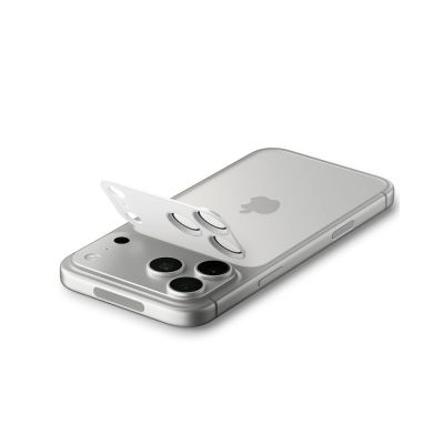4. Szkło na obiektyw Spigen Optik Pro XL na iPhone 17 Pro - srebrne