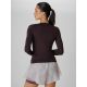 2. Longsleeve treningowy slim szybkoschnący damski 4F 4FRAW26TFLOF0733-80S