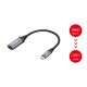 4. Equip 133492 adapter kablowy 0,15 m USB Type-C HDMI Czarny, Szary