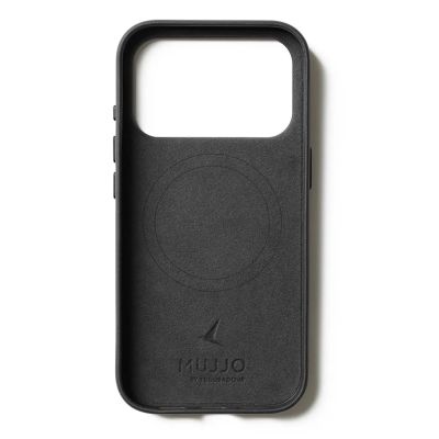 3. Mujjo Leather Case - etui skórzane do iPhone 17 Pro kompatybilne z MagSafe (black)