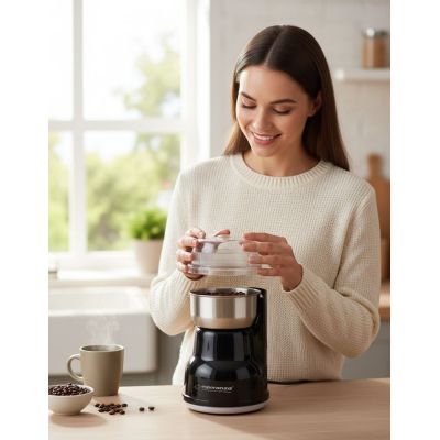 11. Młynek do kawy Esperanza Lungo EKC002K (160W; udarowy; kolor czarny)