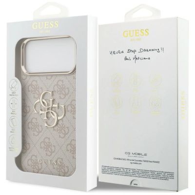 8. Etui Guess 4G Big 4G Classic Logo na iPhone 17 Pro Max / 18 Pro Max - różowo-złote