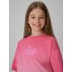3. T-shirt loose z nadrukiem dziewczęcy 4F 4FJRSS26TTSHF4186-90A