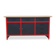 AWTOOLS STÓŁ WARSZTATOWY 6 SZUFLAD 160x60x85cm
