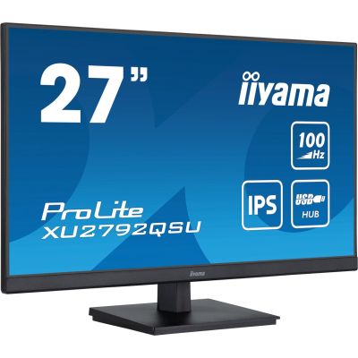 iiyama ProLite monitor komputerowy 68,6 cm (27") 2560 x 1440 px Dual WQHD LED Czarny