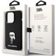 8. Etui Karl Lagerfeld Silicone Ikonik Metal Pin na iPhone 15 Pro - czarne
